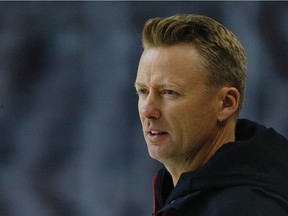 Calgary Flames Head Coach Glen Gulutzan during NHL training camp at Scotiabank Saddledome in Calgary on Friday, September 15, 2017. Al Charest/Postmedia

Postmedia Calgary