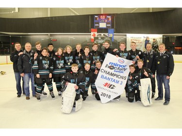 Simons Valley 3 earned the Bantam 3 division crown at Esso Minor Hockey Week.