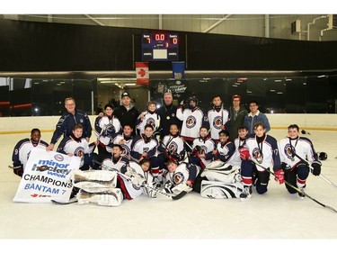 NW Warriors 6 took the Bantam 7 division at Esso Minor Hockey Week.