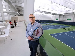 Danny Da Costa, the general manager for the Alberta Tennis Centre, stands in the state of the art facility on its grand opening day Wednesday June 8, 2016.  Gavin Young/Postmedia