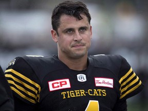 The Hamilton Tiger-Cats sent quarterback Zach Collaros to the Saskatchewan Roughriders for a second-round draft choice. (THE CANADIAN PRESS/Peter Power)