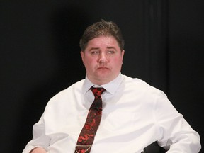 Kent Hehr, MP for Calgary Centre, Federal Minister for Sport and Persons with Disabilities,  speaks in Calgary on  Friday, December 15, 2017. Jim Wells/Postmedia