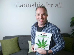 Darren Bondar, CEO and founder of Spiritleaf poses in his southwest Calgary office on Wednesday, January 3, 2018. Bondar says the Calgary-based company has had great success in attracting entrepreneurs willing to put up a $25,000 franchise fee to operate a cannabis retailing store under the company's name. Jim Wells/Postmedia