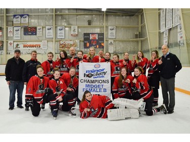 GHC 2 Red earned the Girls Midget B division crown at Esso Minor Hockey Week, which ended on Saturday.
