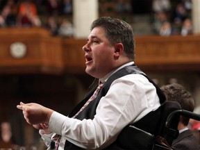 Sport and Disabilities Minister Kent Hehr is shown during Question Period in the House of Commons in Ottawa, Thursday, December 7, 2017. Hehr is out of the federal cabinet – at least for now – after being accused of making inappropriate sexual remarks while in provincial politics a decade ago. THE CANADIAN PRESS/Fred Chartrand ORG XMIT: CPT160