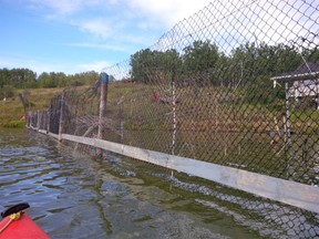 After five years of battling and $170,000, Mary Lou Erik will be able to legally use the pond next to her a Bearspaw house after a neighbour blocked it off with a fence. Supplied photo