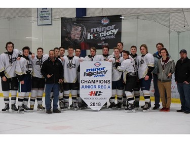 The RHC Penguins earned the Junior Rec A division title during Esso Minor Hockey Week.
