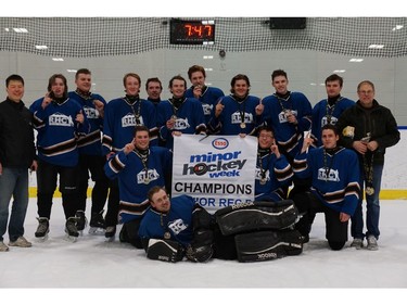 The RHC Capitals took the Junior Rec B division crown during Esso Minor Hockey Week.