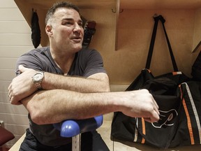 Eric Lindros sits down with Michael Traikos for an interview before his sweater gets retired in Philadelphia. on Jan. 15, 2018