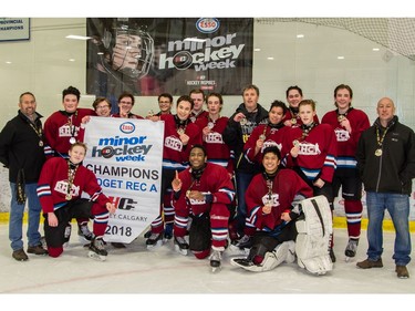 RHC Avalanche won the Midget Rec A division title during Esso Minor Hockey Week, which ended on Saturday.