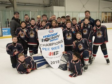 NW Warriors 6 won the Pee Wee 8 division at Esso Minor Hockey Week.