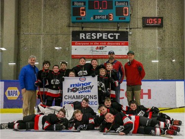 RHC Senators won the Pee Wee Rec division at Esso Minor Hockey Week.