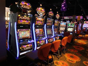 VLT machines at the Century Downs Casino just north of Calgary.