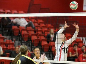 Rookie setter Tessa Geier led the Trojans to victory Friday night with 41 assists.