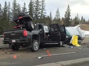 A speeding truck travelling the wrong way crashed head-on into a car on 37th Street S.W. near 130th Avenue on Feb. 18, 2016. The driver of the car was killed.