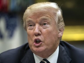 U.S. President Donald Trump speaks during a prison reform roundtable in the Roosevelt Room of the Washington, Thursday, Jan. 11, 2018. (AP Photo/Carolyn Kaster)