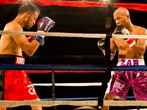 Zab Judah (right) defeats Mexico’s Noel Rincon to cap Dekada Fight Night at Grey Eagle Casino on Saturday, Jan. 27.