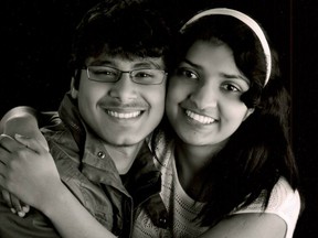 Ritvik, left, and Rashmi Bale.