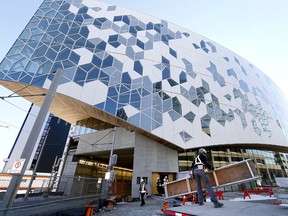 Work continues as media was treated to a tour of the construction of the New Central Library in Calgary on Wednesday February 28, 2018.