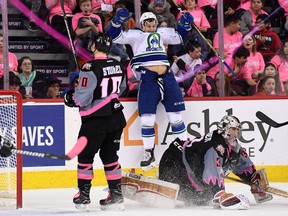 The Swift Current Broncos rode to a 6-4 win over the host Calgary Hitmen at the Saddledome on Feb. 27, 2018
