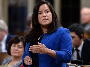 Minister of Justice and Attorney General of Canada Jody Wilson-Raybould rises during Question Period in the House of Commons on Parliament Hill in Ottawa on Thursday, Feb. 8, 2018.