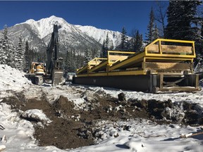 This photo shows the construction of a new road to logging areas in Kananaskis Country. Last year, the province approved the harvesting of more than 400 hectares of forest in the area.
