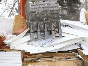 The final days of the Midfield Mobile Home Park drama are finally here in Calgary as the empty park is being knocked down and completely closed Monday on Saturday February 17, 2018. Darren Makowichuk/Postmedia