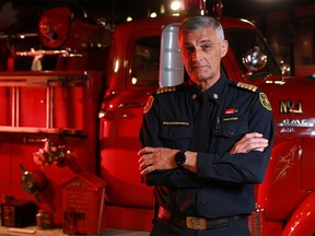 Fire Chief Steve Dongworth was photographed during an interview at the Calgary Firefighters Museum on Monday, January 8th, 2018. Gavin Young/Postmedia