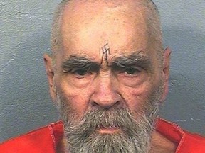 This Aug. 14, 2017, file photo provided by the California Department of Corrections and Rehabilitation shows Charles Manson. A Kern County Superior Court commissioner ruled Monday, March 12, 2018, that Jason Freeman of Florida can collect the remains of Charles Manson from the morgue in Bakersfield, Calif.