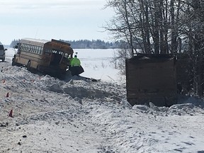 Emergency crews were called to the 8 a.m. collision near Range Road 223 and Township Road 593 in Thorhild County.Jonny Wakefield/postmedia