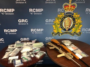 RCMP released this image following a drug and weapon seizure at a Calgary home.