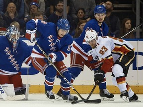 The last time these two teams met, on Feb. 9, 2018, the New York Rangers defeated the Flames 4-3.