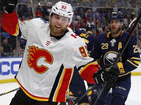 Flames forward Sam Bennett scored during the first period against the Buffalo Sabres on Wednesday, March. 7.