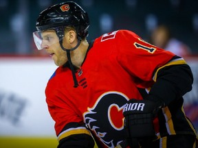 Calgary Flames forward Kris Versteeg recently returned to the lineup after hip surgery. Photo by Al Charest/Postmedia