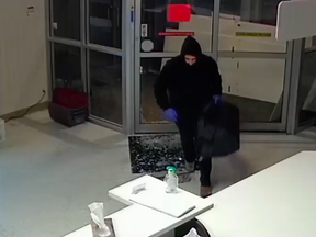 Calgary police have released photo and video of the alleged suspects in more than a dozen break-ins at Calgary pharmacies.