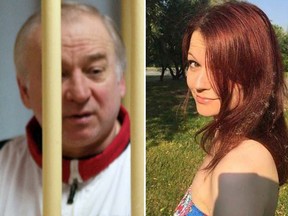 Alleged former Russian spy Sergei Skripal, left, and daughter Yulia Skripal were critically ill after being attacked with a nerve agent in Salisbury southwest England on Sunday. (Yulia Skripal/Facebook via AP)