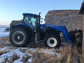 RCMP released this image of a tractor recovered as part of a rural investigation.