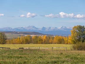 Courtesy United Communities 
The view from land in Okotoks that will be the site of the new community of D'Arcy by United Communities.