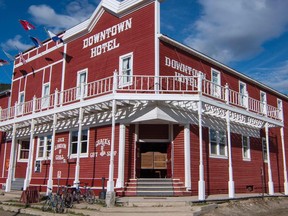 The Downtown Hotel in Dawson City, Yukon.