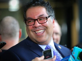 Having run non-profits, worked as a consultant and championed for non-profit causes as mayor, Nenshi said he was wearing three hats at the meeting with Calgary non-profit organizations .