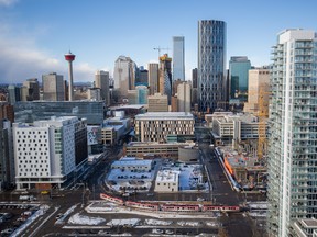 CALGARY ALBERTA - January 18th, 2018;  The topping off ceremony in East Village in Calgary on January 18th, 2018 (for ) (Adrian Shellard for Special Projects)