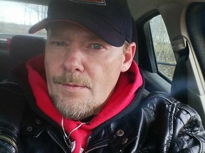 John Roland Savage, pictured, of Stettler, is accused of murdering John Hulkovich on April 6, 2018.