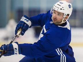 Nazem Kadri during Toronto Maple Leafs practice at the MasterCard Centre on Jan. 17, 2018