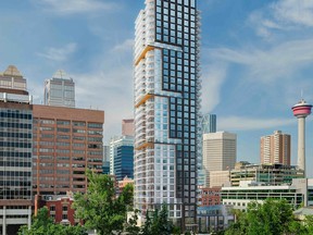 Park Point is a 34-storey high rise with 289 units at the corner of 12 Ave. and 2 St. S.W. This is Qualex-Landmark’s sixth high-rise condo tower in the Beltline.

Courtesy Qualex-Landmark.