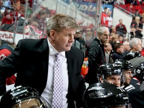 Bill Peters head coach of the Carolina Hurricanes