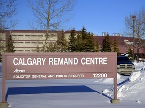 Calgary Remand Centre pictured during the winter months in Calgary, Alta., on February 10, 2017.