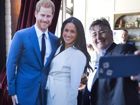 Lori Buchard attends Britster, the royal wedding viewing party at Royale in Calgary, on Saturday May 19, 2018. Leah Hennel/Postmedia