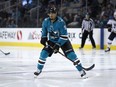 Evander Kane of the San Jose Sharks in action during their game against the St. Louis Blues at SAP Center on March 8, 2018 in San Jose, California. (Ezra Shaw/Getty Images)