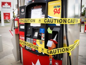 The Petro-Canada at 8th Ave and 19 St NE, the gas station ran out of gas yesterday, and there are reports of other stations across the city running out of gas as well. Al Charest/Postmedia