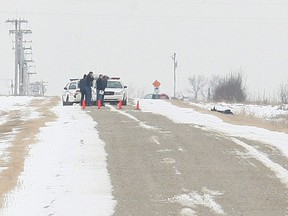 Allan Berdahl's body was found here on the morning of March 16, 2007, in a snowy ditch by Range Road 282, north of Hwy. 581 east of Carstairs.